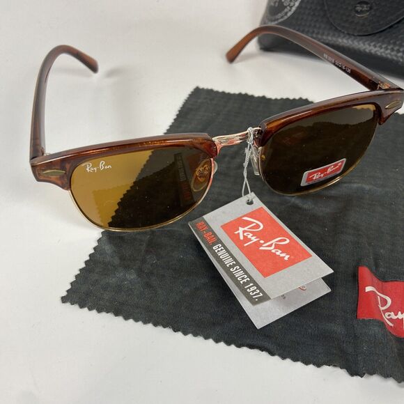 Ray Ban Clubmaster RB3016 Sunglasses 3016 Sunglasses Unisex Frames 50 18 136 - Picture 3 of 6